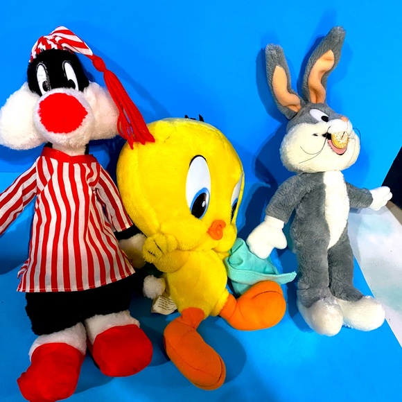 WARNER BROS LOONEY TUNES VTG 90s TWEETY BIRD, BUGS BUNNY & SYLVESTER THE CAT - Picture 3 of 15